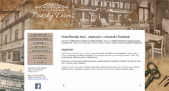 Desktop Screenshot of hotelzamberk.cz