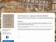 Tablet Screenshot of hotelzamberk.cz